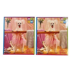 Vintage Raymond‎ Geddes 1997 Meow & Woofers 2-Pocket Folder Dogs Poodle 2 Pack